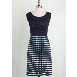 Modcloth Mint and Navy Dress